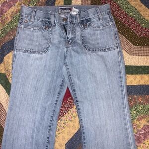 Old Navy Women's Ultra Low Waist Jeans Light Blue